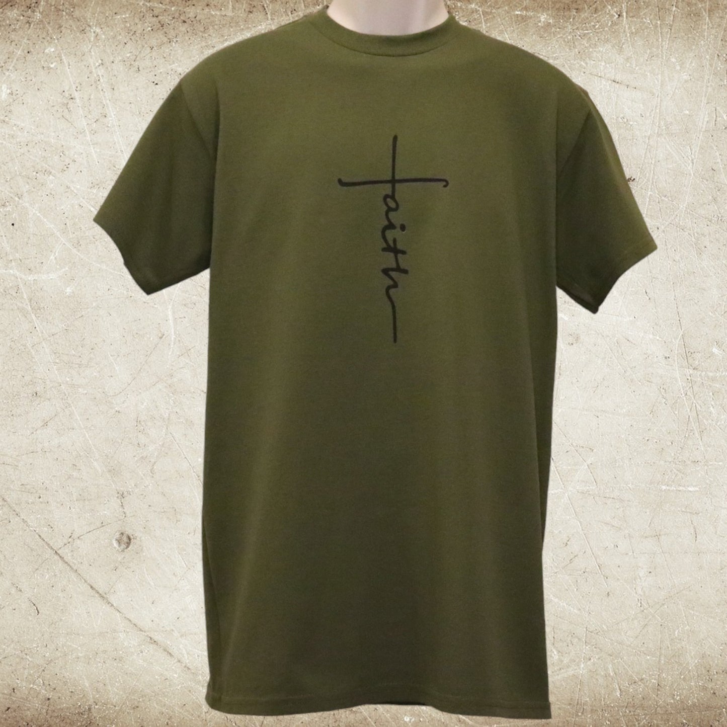 Unisex FAITH T-shirt - Army Green