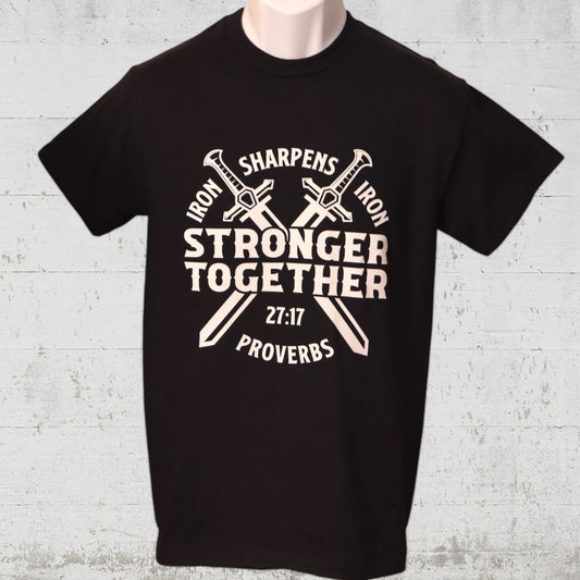 Unisex Iron Sharpens Iron T-shirt Black